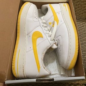 Yellow and white Air Force